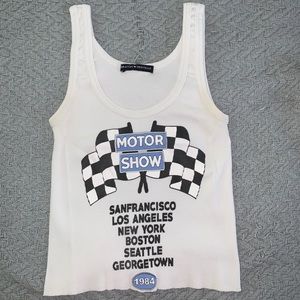 Brandy Melville Graphic Cropped Tank